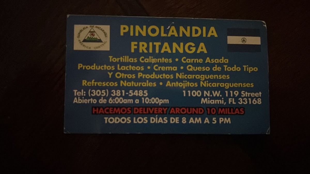 Pinolandia Menu - Image 1